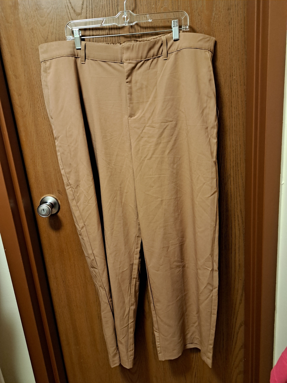 torrid Tan Straight-Leg Stretch Trousers
